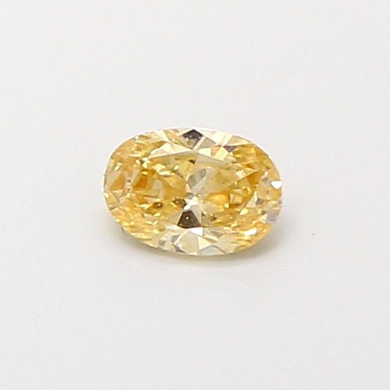 Oval Fancy Vivid Orange Lab-grown Diamond 0.18ct VS1 loose diamond