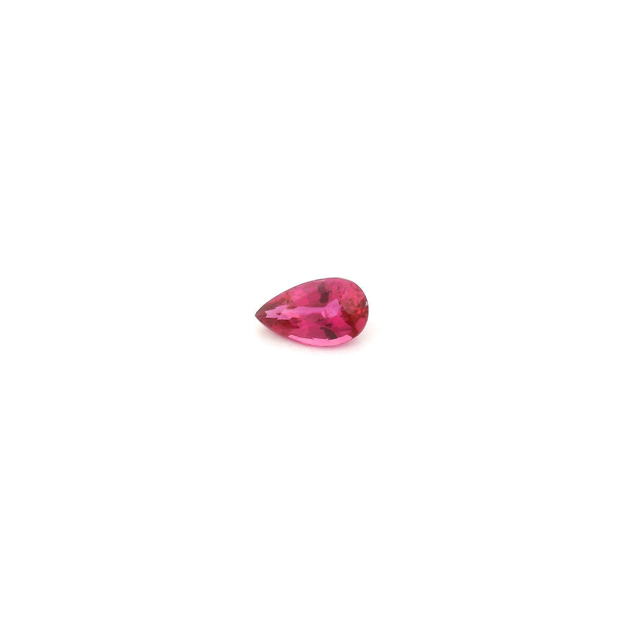 Pear Red Ruby 0.27ct loose gemstone