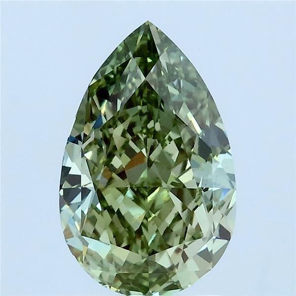 Pear Fancy Vivid Green Lab-grown Diamond 2.01ct VS1 loose diamond