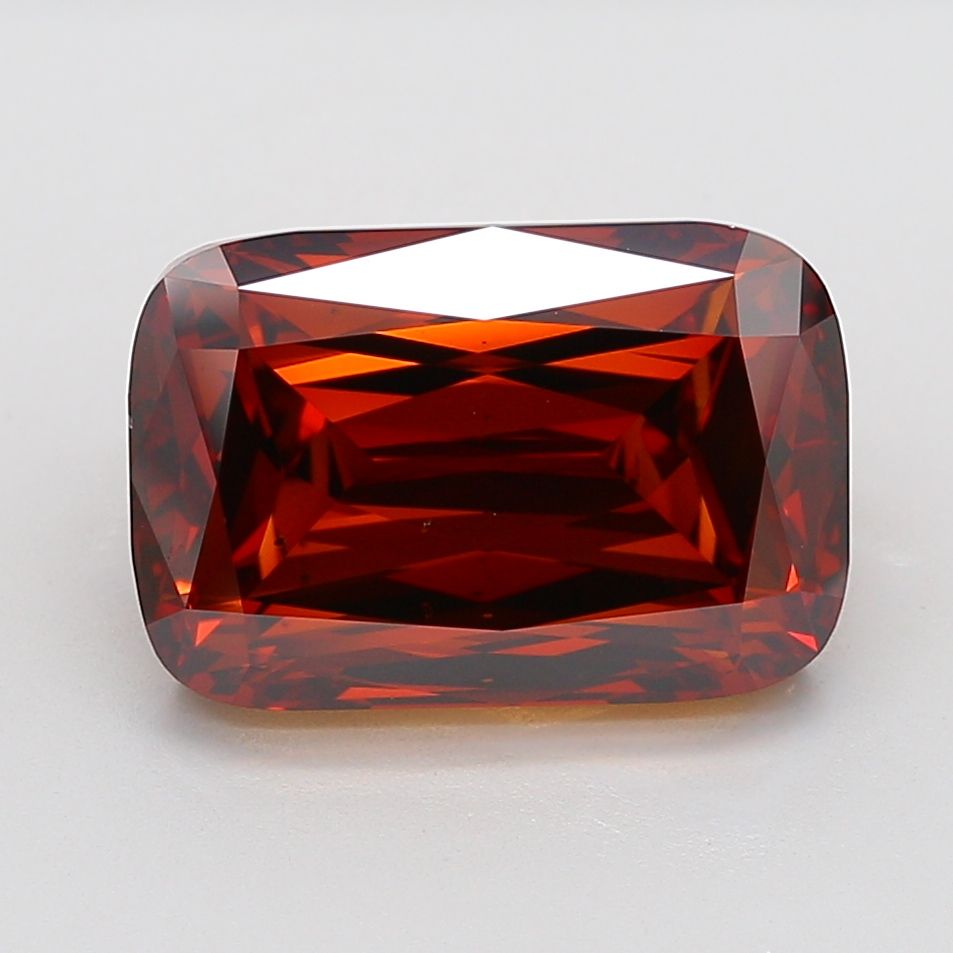 Cushion Fancy Vivid Red Lab-grown Diamond 11.07ct VS2 loose diamond