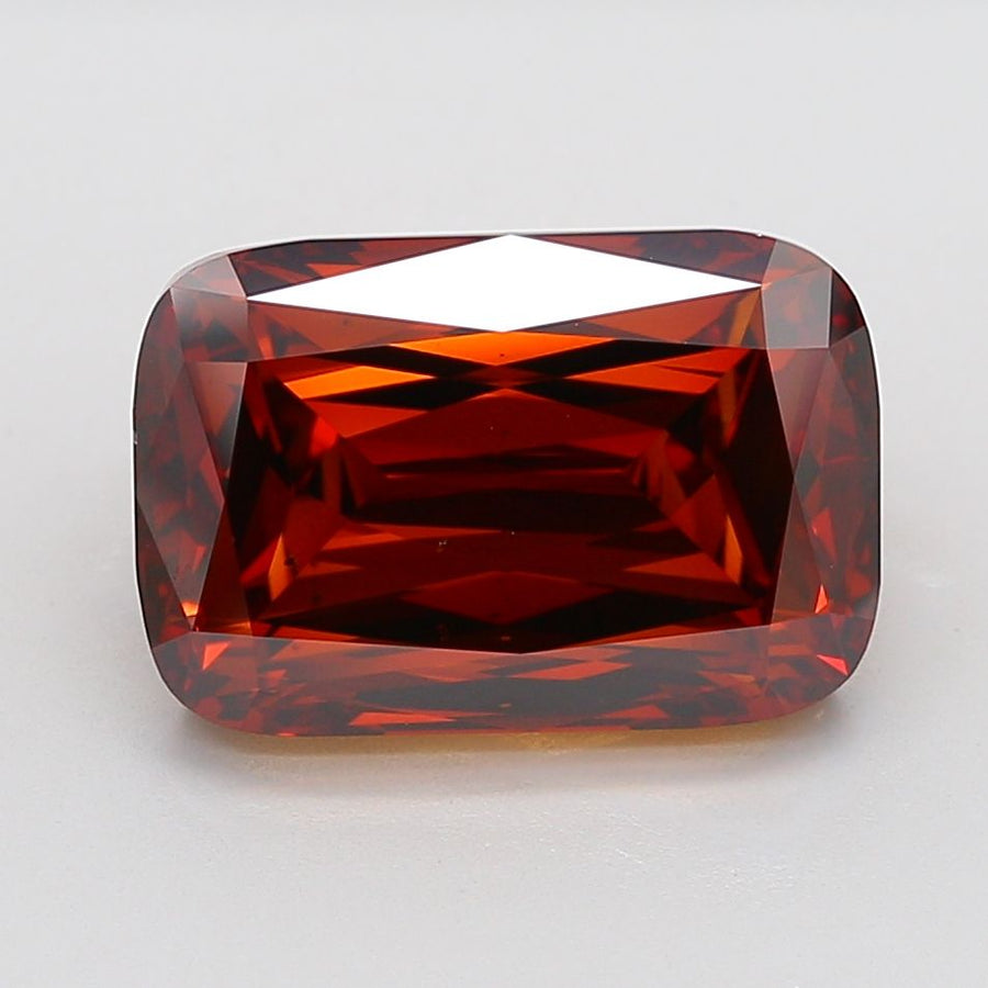 Cushion Fancy Vivid Red Lab-grown Diamond 11.07ct VS2 loose diamond