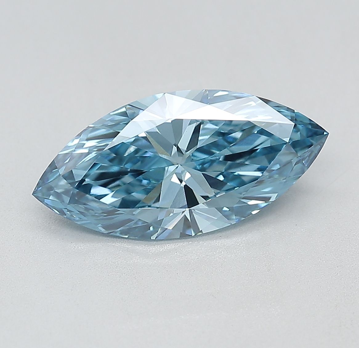 Marquise Fancy Vivid Blue Lab-grown Diamond 2.34ct VVS2 loose diamond