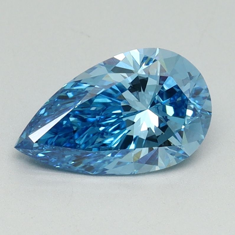 Pear Fancy Vivid Blue Lab-grown Diamond 1.04ct VVS2 loose diamond