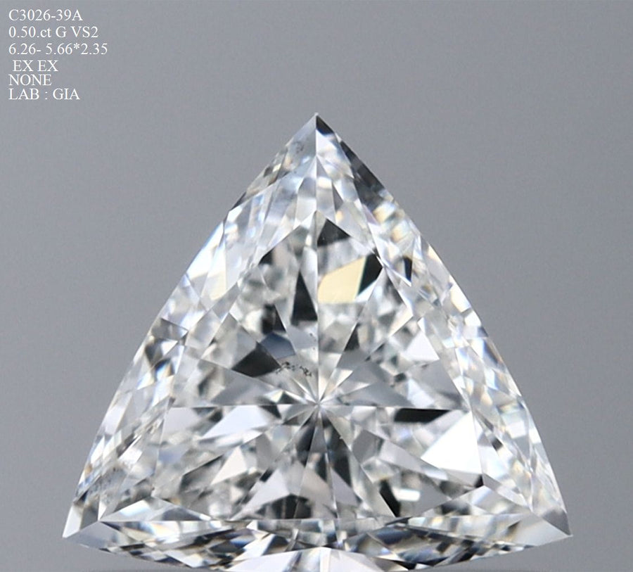 Triangular Natural Diamond 0.50ct G VS2