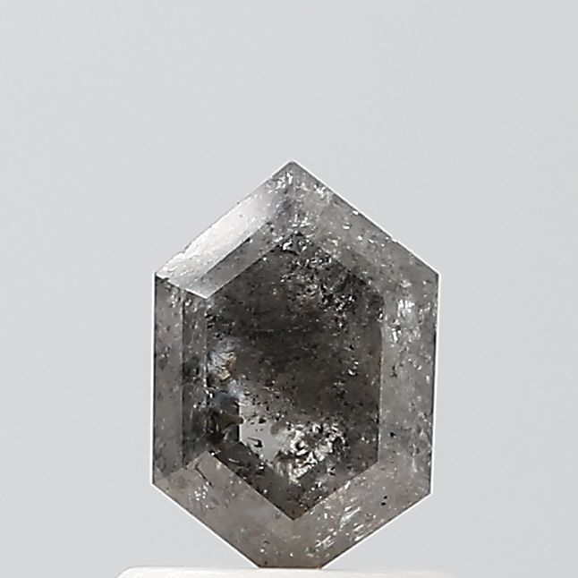 Hexagonal Salt And Pepper Natural Diamond 0.8ct VVS2 loose diamond