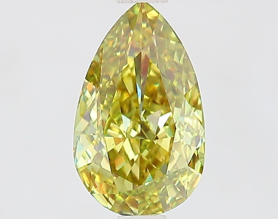 Pear Fancy Vivid Green Lab-grown Diamond 1.47ct VS1 loose diamond