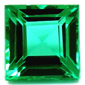 Square Green Emerald 0.78ct loose gemstone