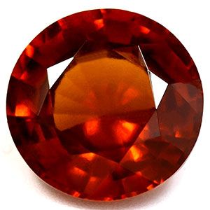 Round Orange Garnet 5.97ct loose gemstone