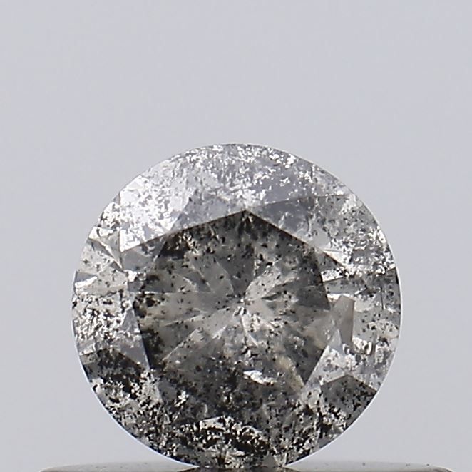 Round Salt And Pepper Natural Diamond 0.38ct I3 loose diamond