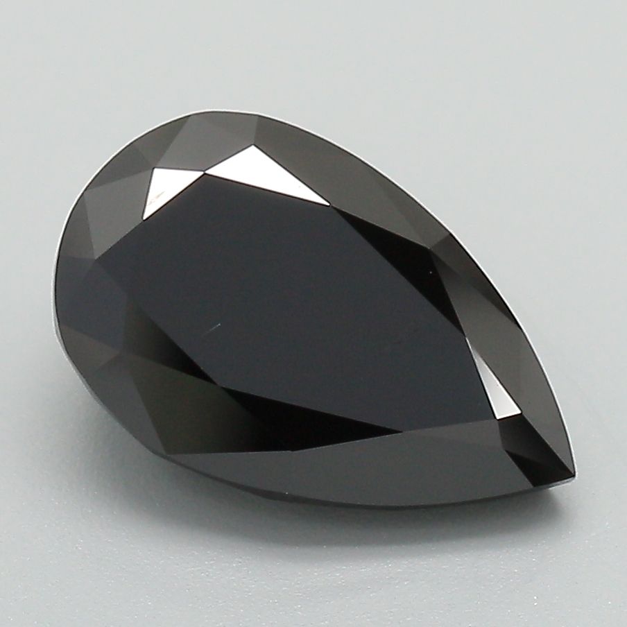 Pear Fancy Black Lab-grown Diamond 3.19ct loose diamond