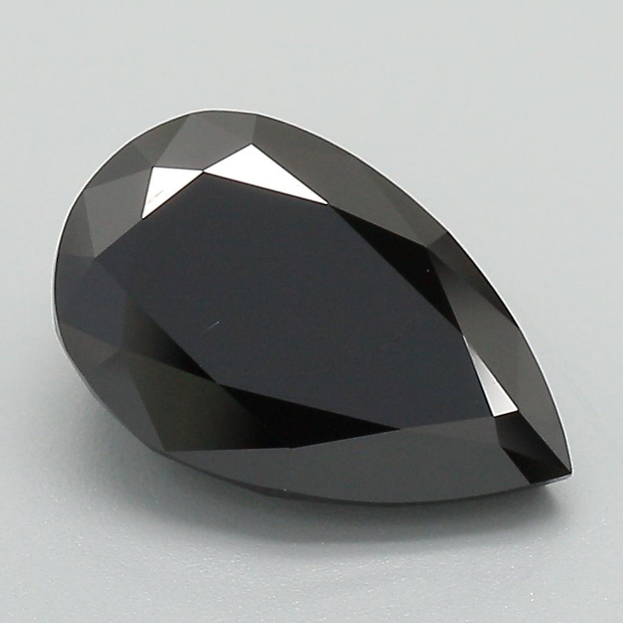 Pear Fancy Black Lab-grown Diamond 3.19ct loose diamond