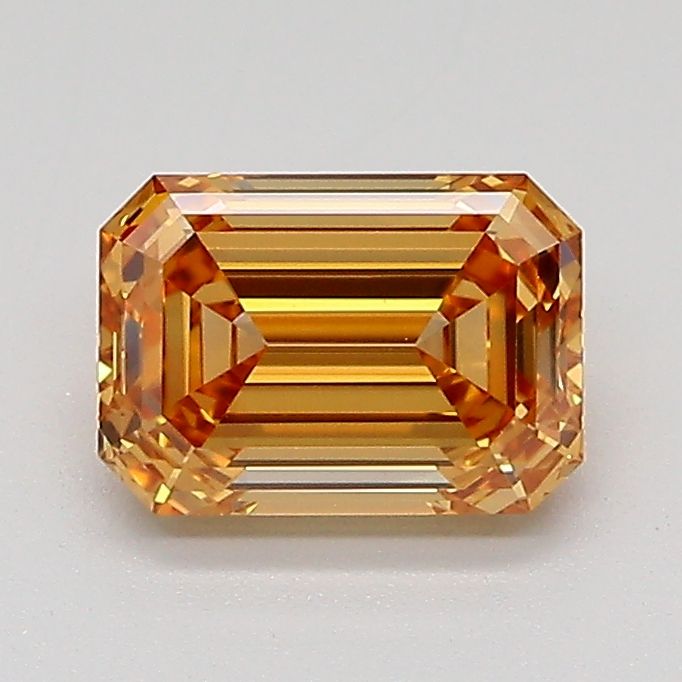 Emerald Fancy Light Yellowish Brown Lab-grown Diamond 1.03ct VS2 loose diamond