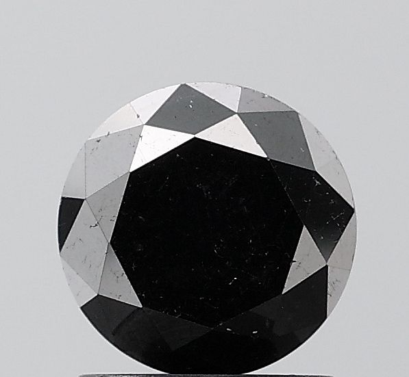Round Black Natural Diamond 1.8ct VVS2 loose diamond