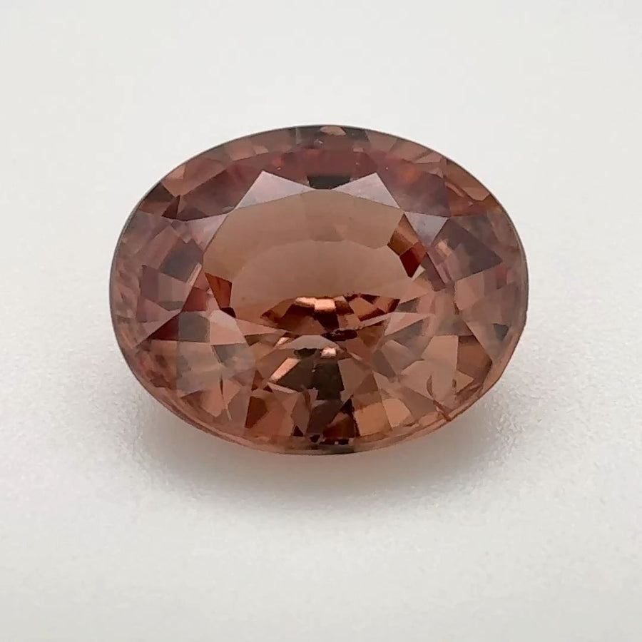 Oval Orange Zircon 5.375ct loose gemstone