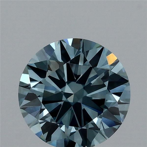 Round Fancy Vivid Blue Lab-grown Diamond 1.53ct VS2 loose diamond