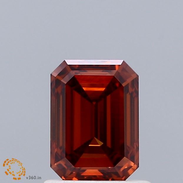 Emerald Fancy Vivid Orange Lab-grown Diamond 1.01ct VS2 loose diamond