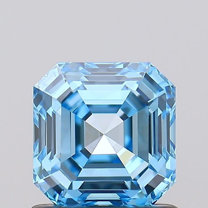 Asscher Fancy Vivid Blue Lab-grown Diamond 1.02ct VVS2 loose diamond
