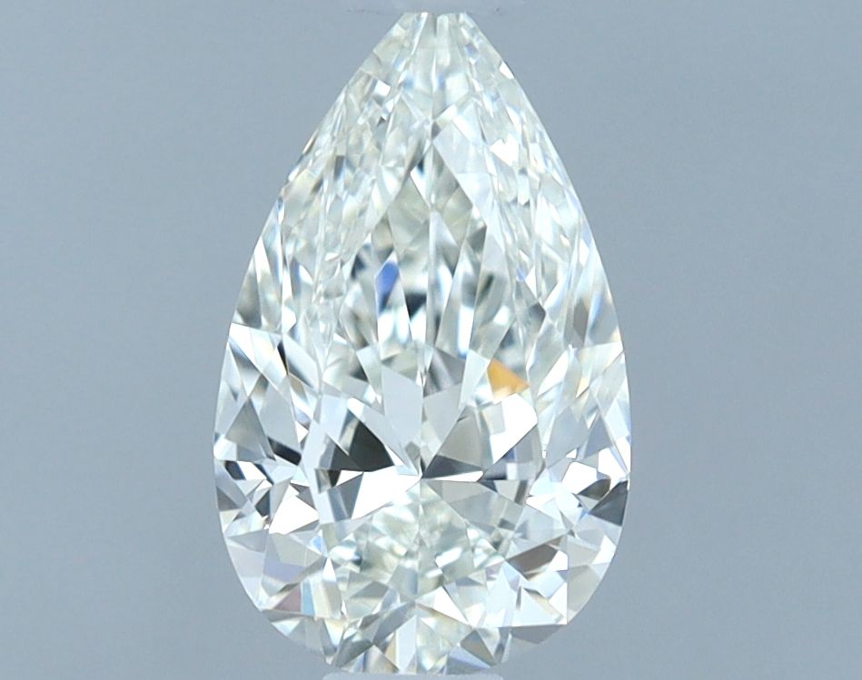 Pear Natural Diamond 0.55ct H IF