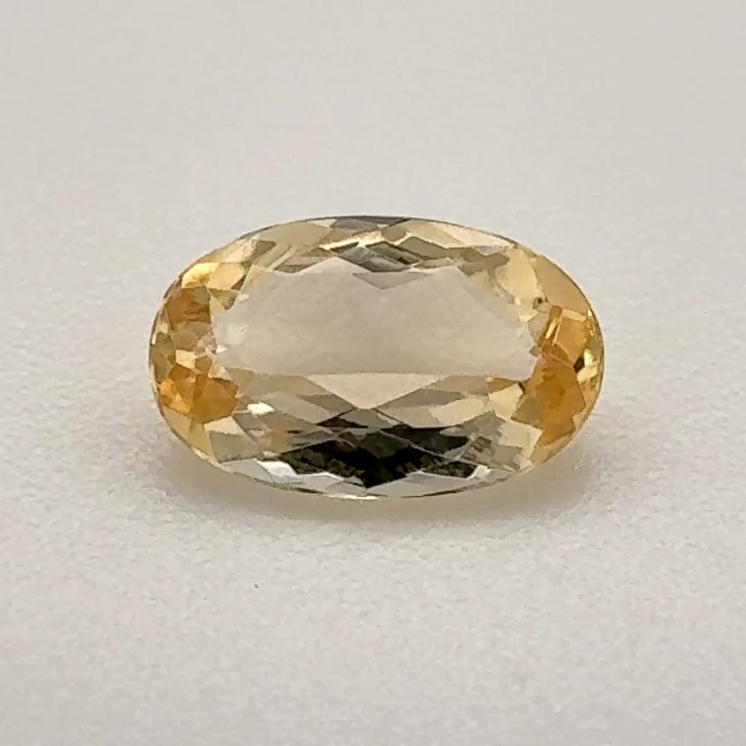 Oval Yellow Topaz 0.77ct loose gemstone