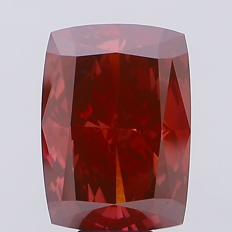 Cushion Fancy Vivid Red Lab-grown Diamond 16.35ct VS2 loose diamond