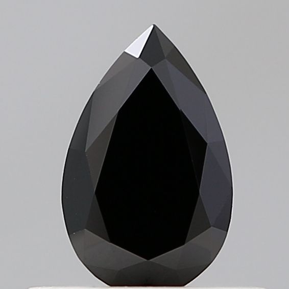 Pear Black Lab-grown Diamond 0.41ct VVS2 loose diamond
