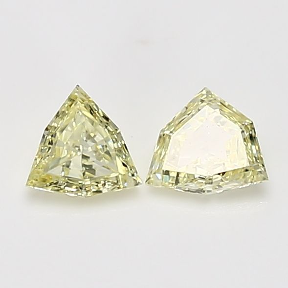 Triangular Yellow Natural Diamond 0.26ct SI1 loose diamond