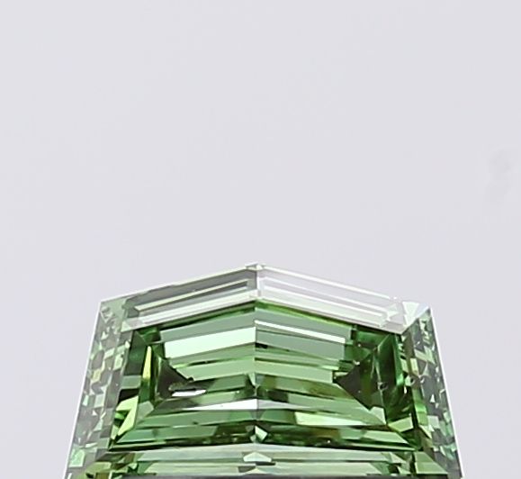 Pentagonal Fancy Vivid Green Lab-grown Diamond 0.7ct SI1 loose diamond