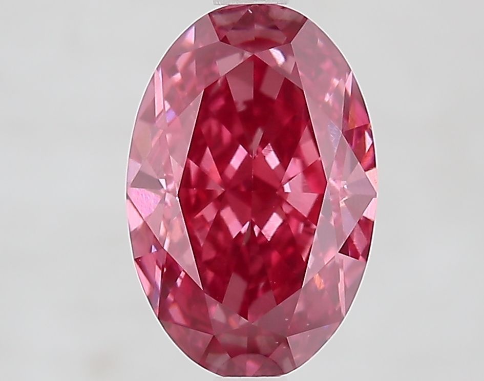 Oval Fancy Vivid Pink Lab-grown Diamond 3.05ct VS1 loose diamond