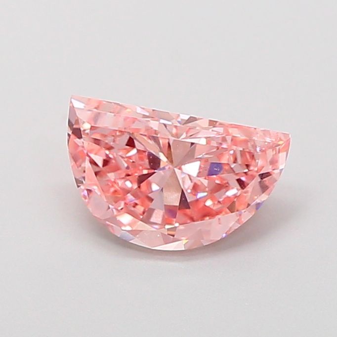 Half Moon Fancy Vivid Pink Lab-grown Diamond 1ct VS1 loose diamond