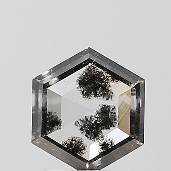 Hexagonal Salt And Pepper Lab-grown Diamond 0.73ct I1 loose diamond