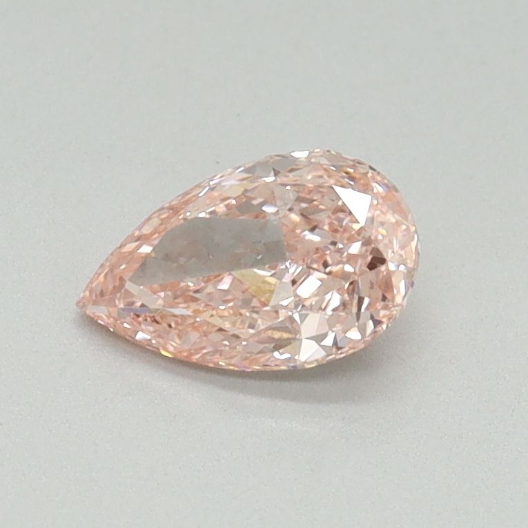 Pear Fancy Vivid Pink Lab-grown Diamond 0.5ct VS2 loose diamond