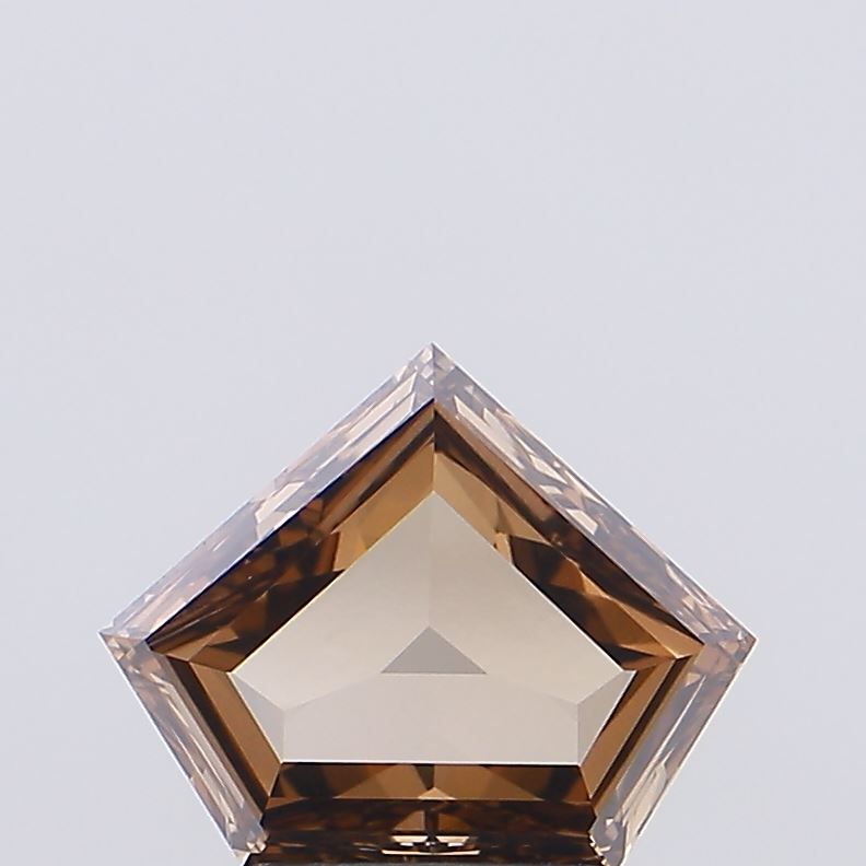 Pentagonal Fancy Brown Lab-grown Diamond 1.38ct VVS2 loose diamond