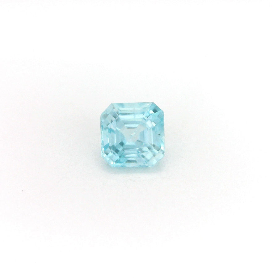 Octagonal Blue Zircon 1.45ct loose gemstone