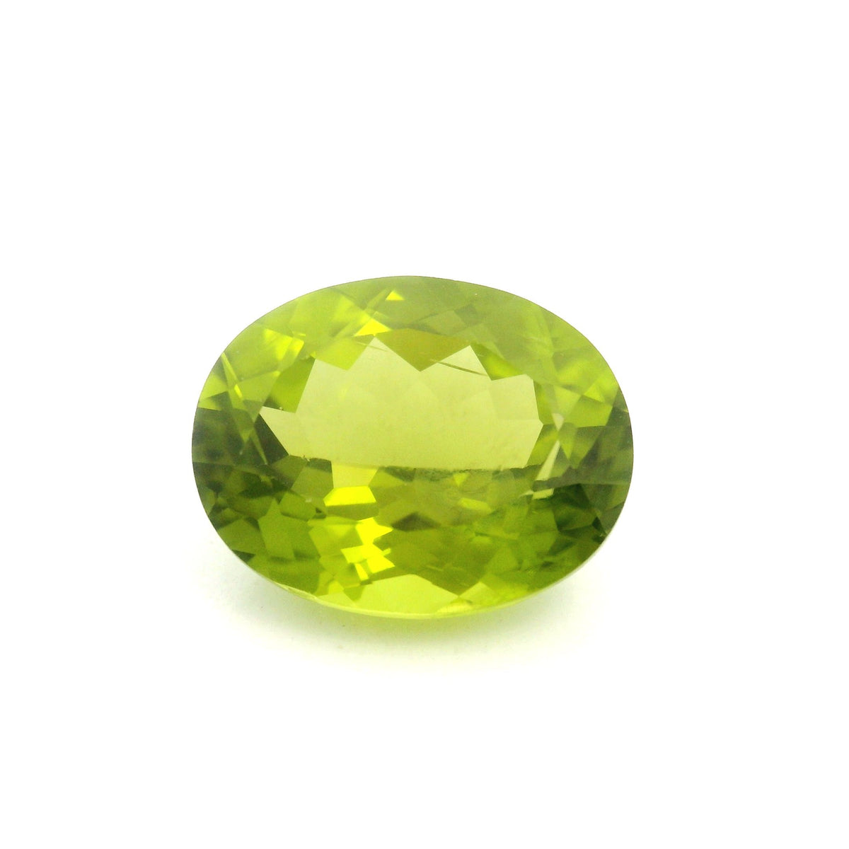 Oval Green Peridot 6.35ct loose gemstone