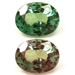 Oval Green Alexandrite 0.58ct loose gemstone