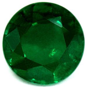 Round Green Emerald 1.39ct loose gemstone
