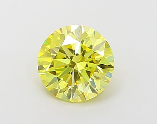 Round Fancy Vivid Yellow Lab-grown Diamond 1.2ct VVS1 loose diamond