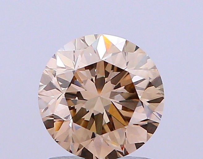 Round Very Light Brown Natural Diamond 1.2ct VVS2 loose diamond