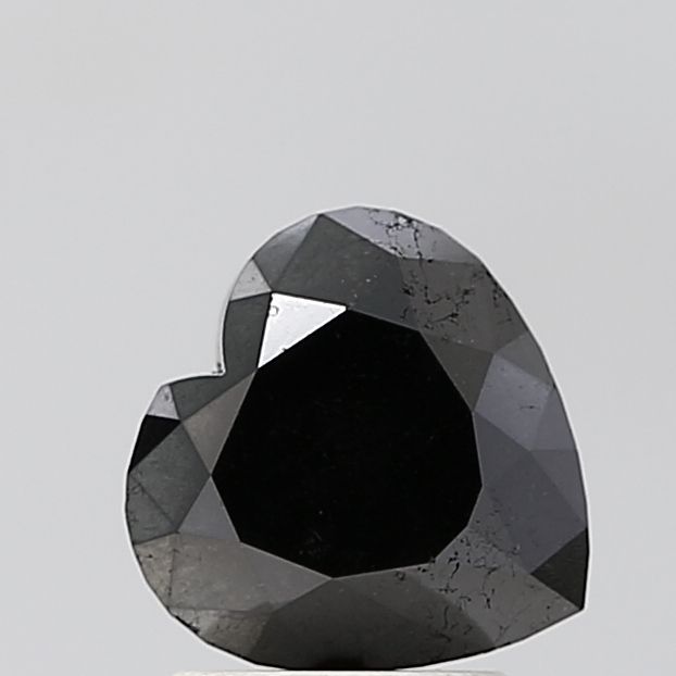 Heart Black Natural Diamond 2.1ct VS2 loose diamond