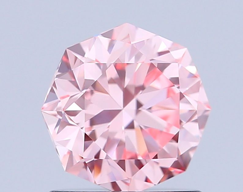 Octagonal Fancy Intense Pink Lab-grown Diamond 1.07ct VVS2 loose diamond