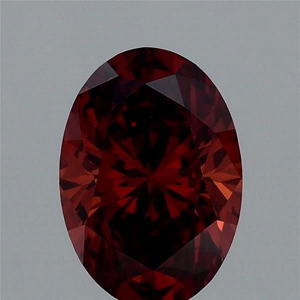 Oval Fancy Deep Orange Lab-grown Diamond 0.84ct VVS2 loose diamond