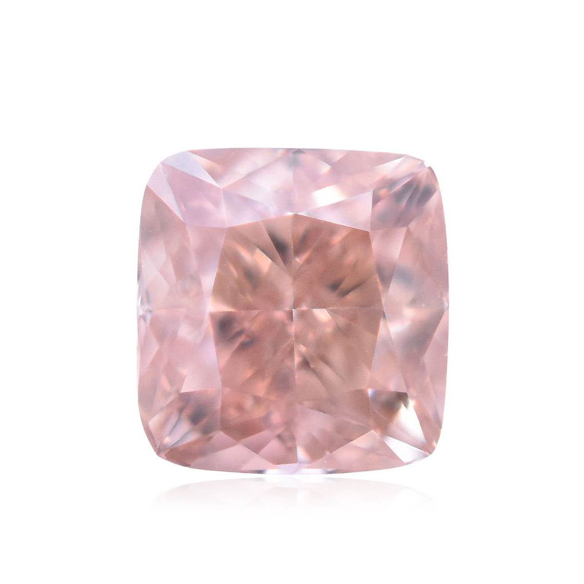 Cushion Fancy Orangey Pink Natural Diamond 0.19ct VS2 loose diamond