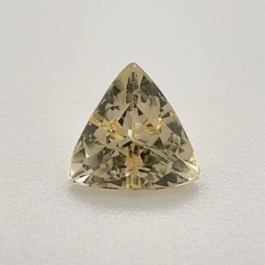 Trilliant Yellow Topaz 0.8ct loose gemstone