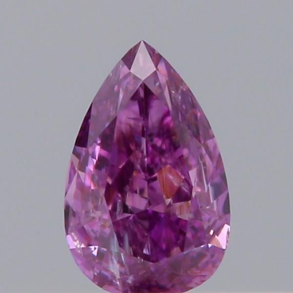 Pear Fancy Deep Purple Pink Purple Natural Diamond 0.13ct loose diamond