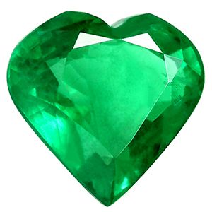 Heart Green Emerald 1.8ct loose gemstone