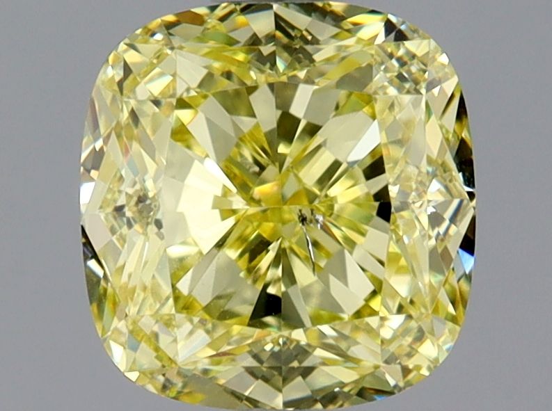 Cushion Fancy Intense Yellow Natural Diamond 1.41ct SI2 loose diamond