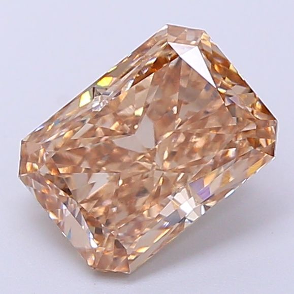Radiant Fancy Light Brown Lab-grown Diamond 2.07ct VS1 loose diamond