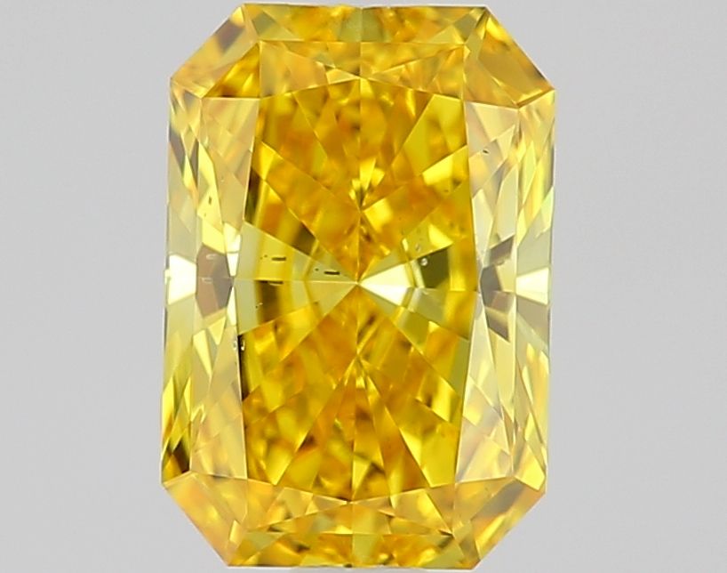 Radiant Fancy Vivid Yellow Lab-grown Diamond 1.03ct SI1 loose diamond