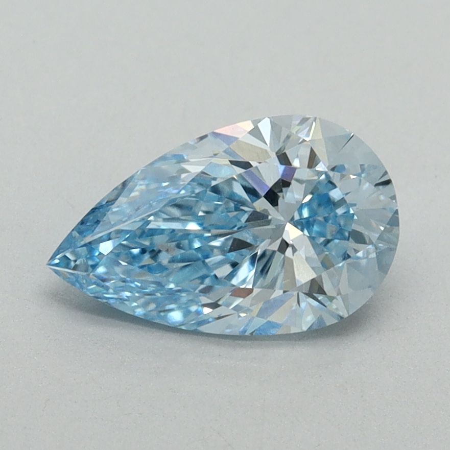 Pear Fancy Vivid Blue Lab-grown Diamond 1.1ct VS1 loose diamond