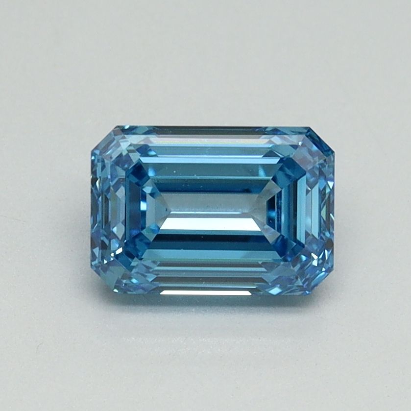 Emerald Fancy Vivid Blue Lab-grown Diamond 1.04ct VS1 loose diamond